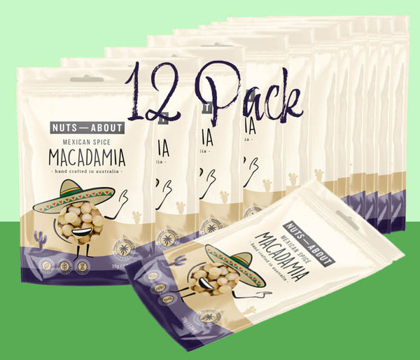 Macadamia Nuts Mexican Spice - 12 x Snack Packs