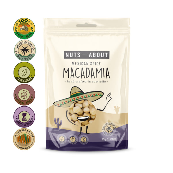 Macadamia Nuts Mexican Spice - Snack Pack